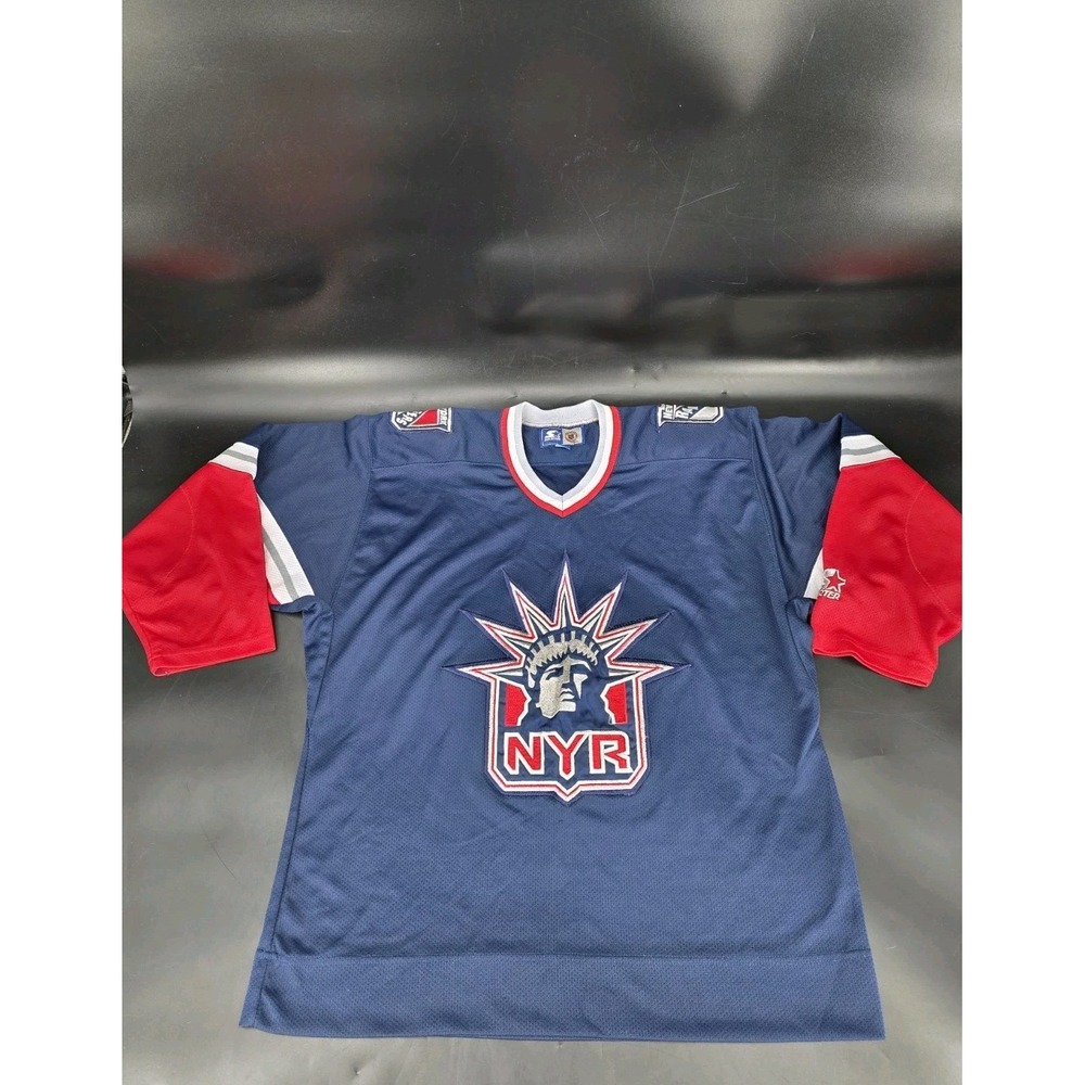 Vintage Starter NY Rangers  "Lady Liberty" Hockey Jersey Size Adult Medium‎